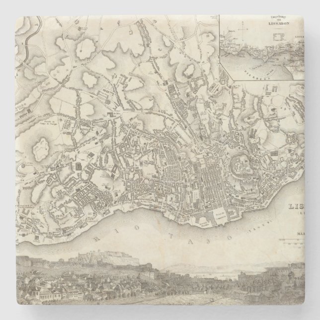 Lisbon Portugal Stenunderlägg (Framsidan)