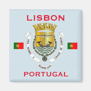 Lisbon Portugal vapensköldmagnet Magnet