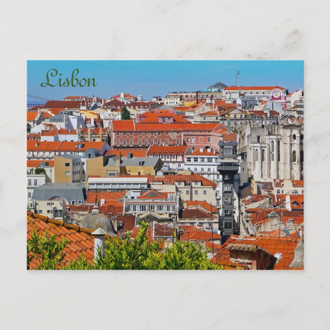 Lisbon, Portugal Vykort (Framsida)