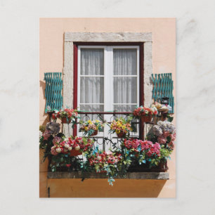 Lisbon´s fönsterbalkong vykort