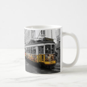 Lisbon spårvagn 28% pipe% Eletrico 28 Lisboa Kaffemugg