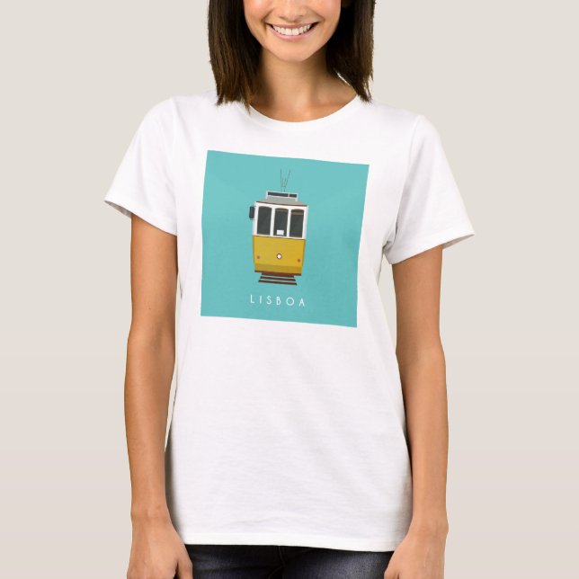 Lisbon Tram T-shirt (Framsida)