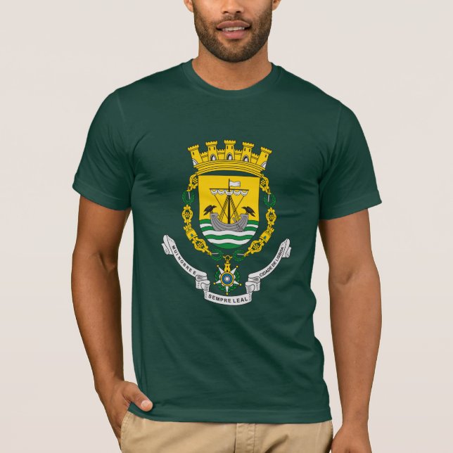 Lisbon vapensköldT-tröja T-shirt (Framsida)