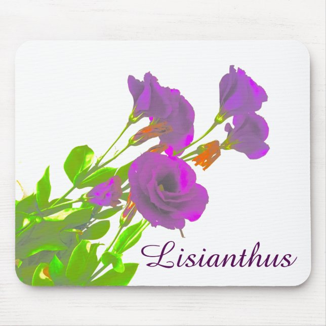 Lisianthus Lila blommor Musmatta (Framsidan)