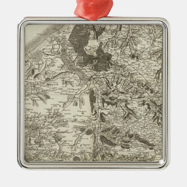 Lisieux Honfleur Julgransprydnad Metall (Framsidan)