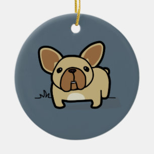 Lisma Frenchie Julgransprydnad Keramik