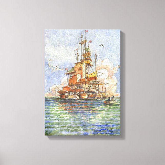 L'Isola Galleggiante Canvastryck (Framsida)