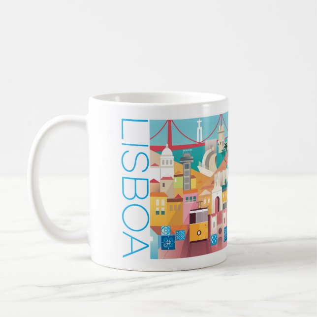 Lissabon 11oz eller 15oz Mugg (Vänster)