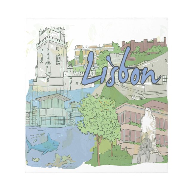 Lissabon Anteckningsblock (Framsida)
