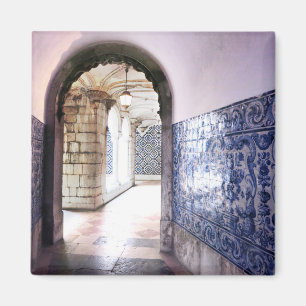 Lissabon Azulejos och Arches Portugal Foto Magnet