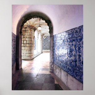 Lissabon Azulejos Tiles Architecture Photo Poster