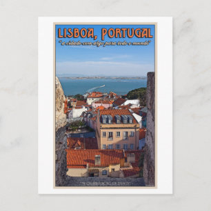 Lissabon - Båt på Tejo Vykort