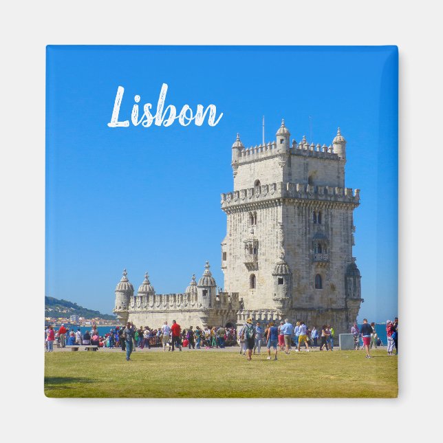 Lissabon Belem Torn Portugal Souvenir Magnet (Framsidan)