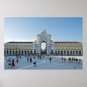 Lissabon. Commerce Square. Poster