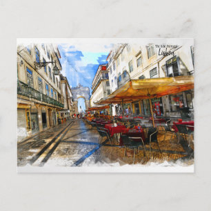 Lissabon- Det riktiga Portugal Vykort