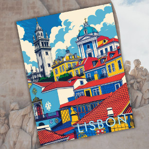 Lissabon - Europa - resekonsten Vykort
