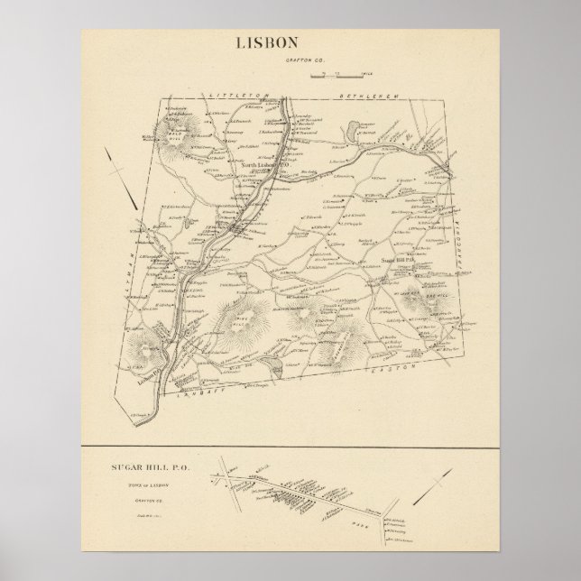 Lissabon, Grafton Co Poster (Framsidan)