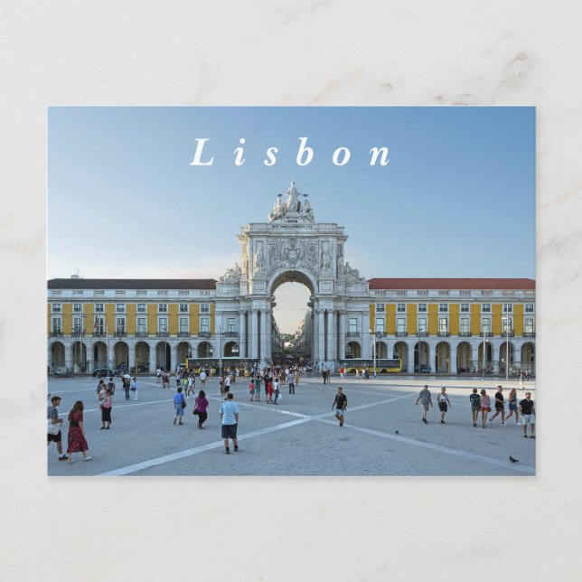 Lissabon. Handelskorgen. Vykort (Framsida)