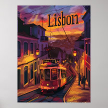 Lissabon Ljus: Sunset, Nightfall och Tram Trails