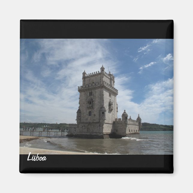 Lissabon magnet-Torre de Belém Magnet (Framsidan)