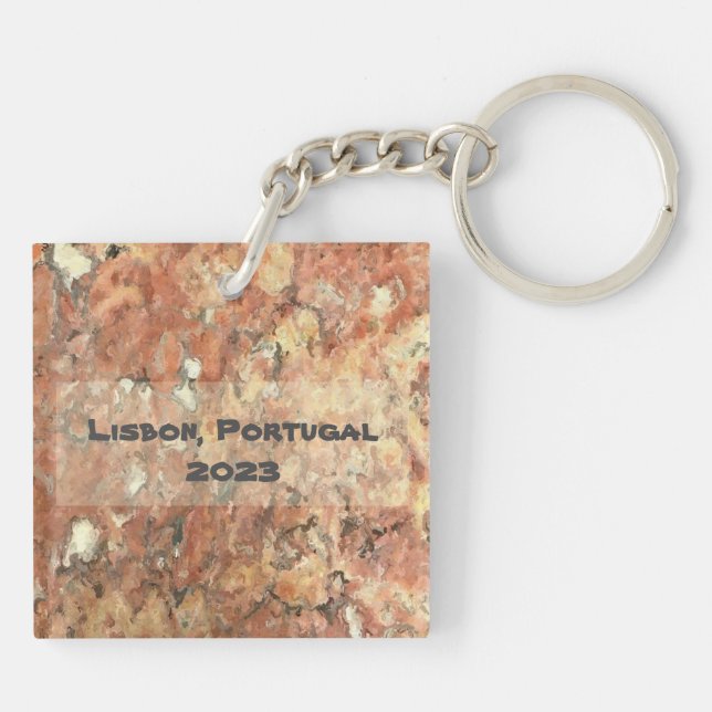 Lissabon Orange Brown Abstrakt (Baksidan)