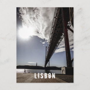 Lissabon, Portugal-affisch Vykort