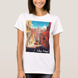 Lissabon Portugal Anime Stil T-Shirt