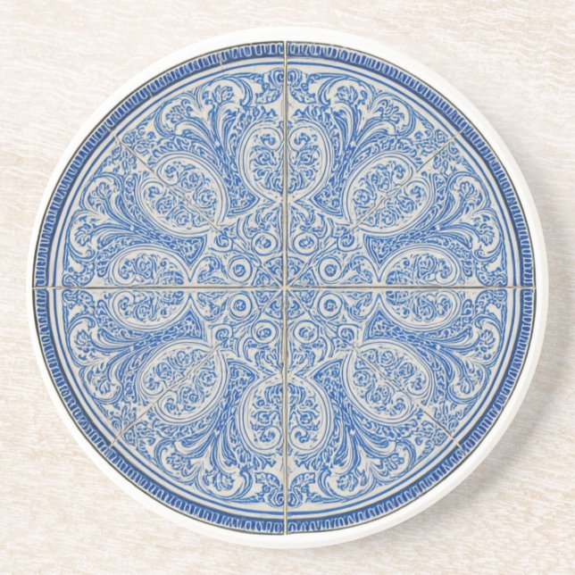 Lissabon Portugal Azulejos Tile Design Underlägg (Framsidan)