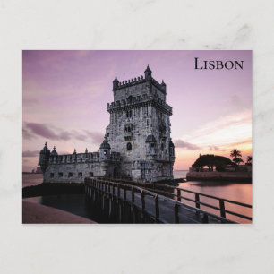 Lissabon Portugal Belem Torn Travel Photo Vykort