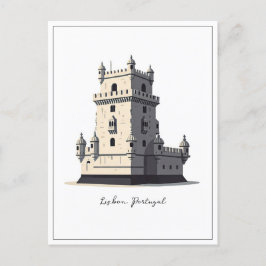 Lissabon Portugal Belem Torn Vykort