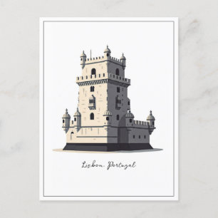 Lissabon Portugal Belem Torn Vykort