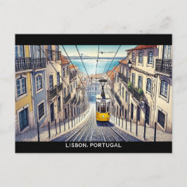 Lissabon Portugal Bica Funicular Vykort