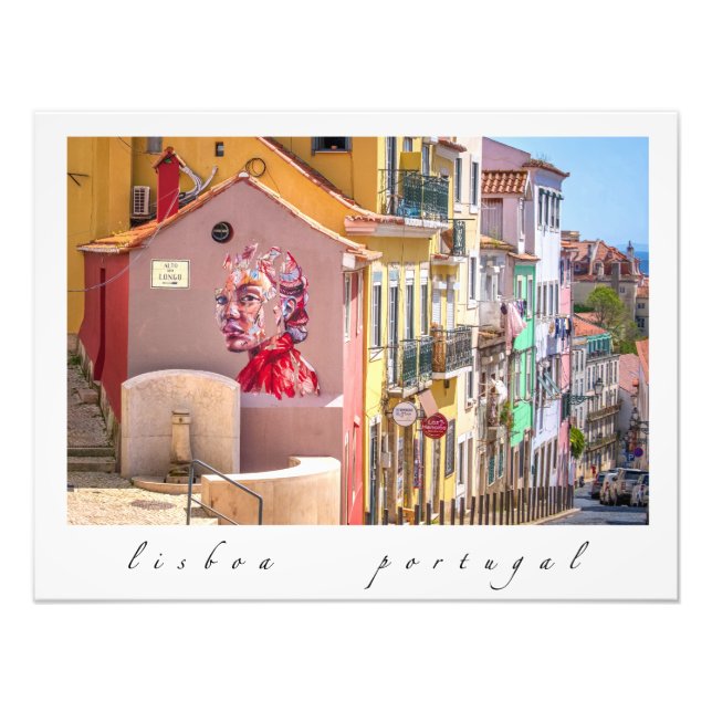 Lissabon, Portugal, färglös bollplank, foto (Framsidan)