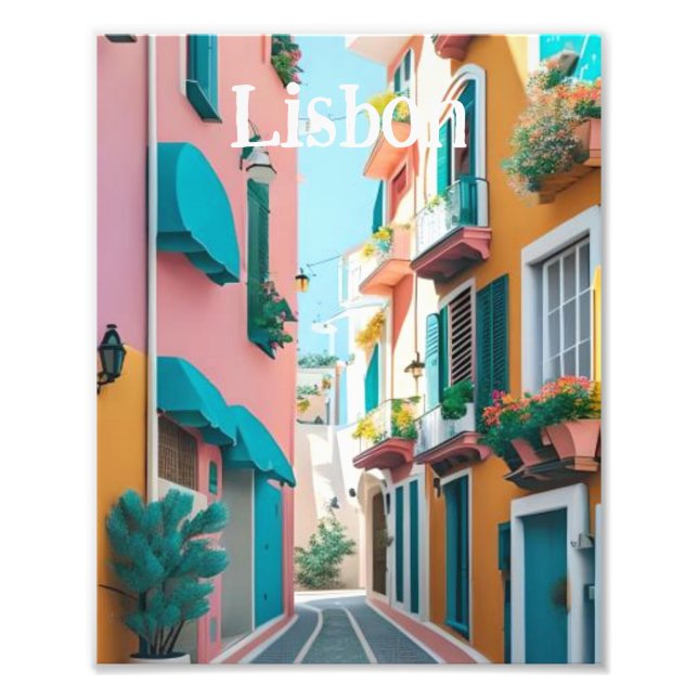 Lissabon Portugal Fototryck (Framsidan)