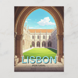 Lissabon Portugal Jerónimos-klostret Vykort