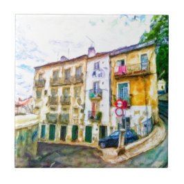 Lissabon Portugal Kakelplatta