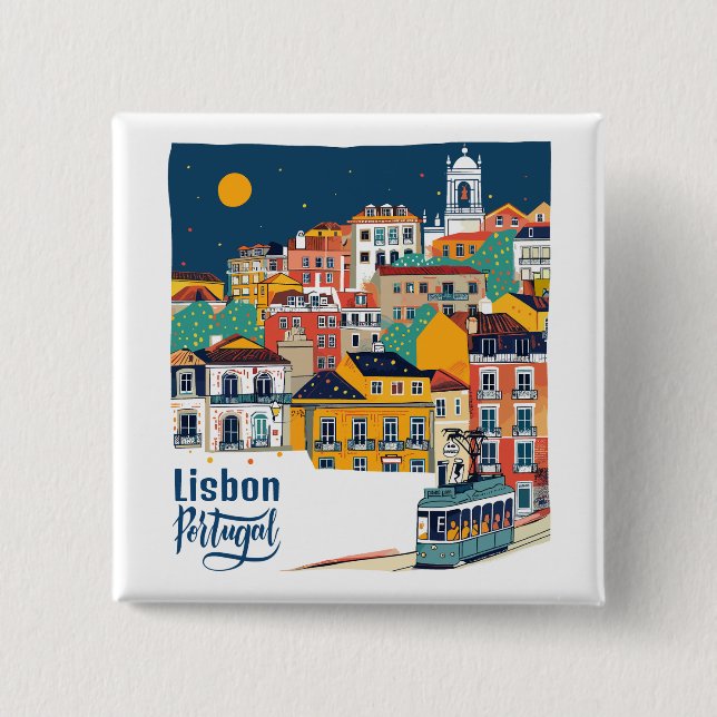 Lissabon Portugal Knapp (Framsida)