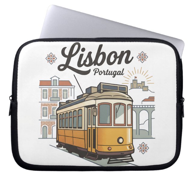 Lissabon, Portugal Laptop Fodral (Framsidan)