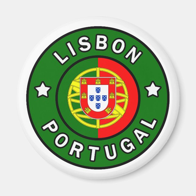 Lissabon Portugal Magnet (Framsidan)