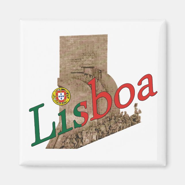 Lissabon Portugal Magnet (Framsidan)