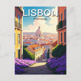 Lissabon Portugal Pantheon Alfama Anime Vykort