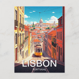 Lissabon Portugal Pantheon Alfama Anime Vykort