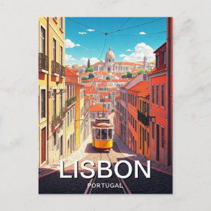 Lissabon Portugal Pantheon Alfama Anime Vykort