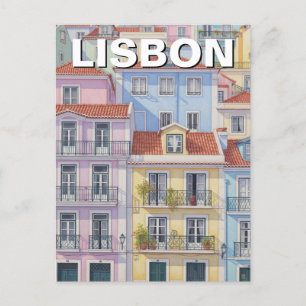 Lissabon Portugal Pantheon Alfama Pastel Vykort