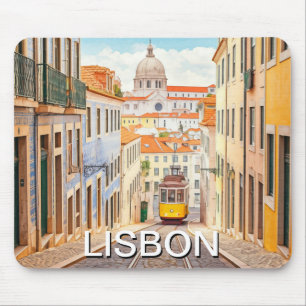 Lissabon Portugal Pantheon Alfama Watercolor Musmatta