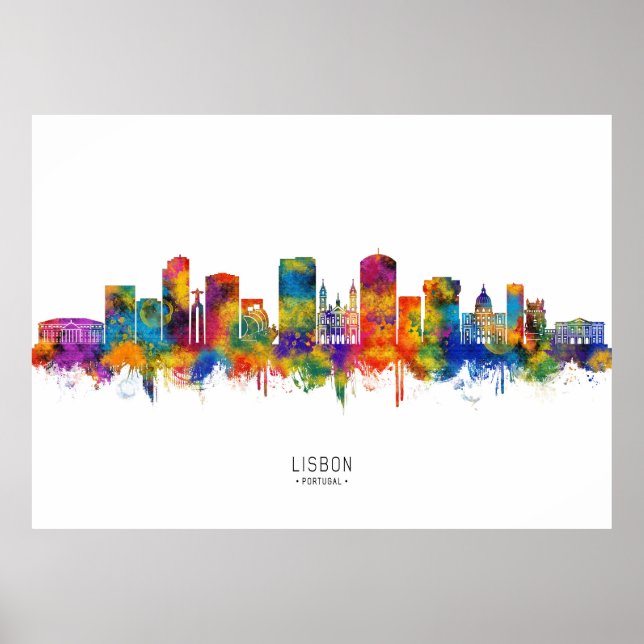 Lissabon Portugal Poster (Framsidan)