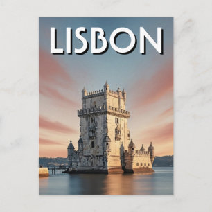 Lissabon Portugal Resa Belem Tower Vykort