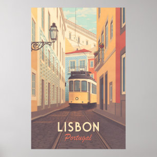 Lissabon Portugal Resaaffisch Poster
