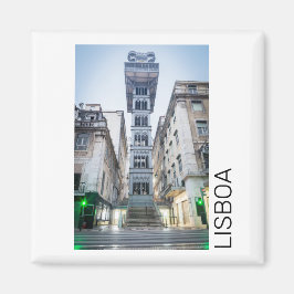 Lissabon Portugal Retro Elevator Helgdag Souvenir Magnet