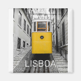Lissabon Portugal Retro Tram Vintage Souvenir Magnet